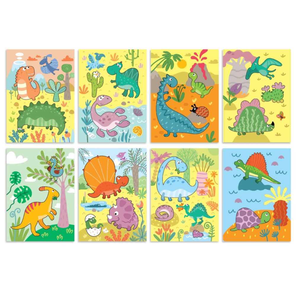 Фото, Видеообзоры набір водних розмальовок dodo динозаври