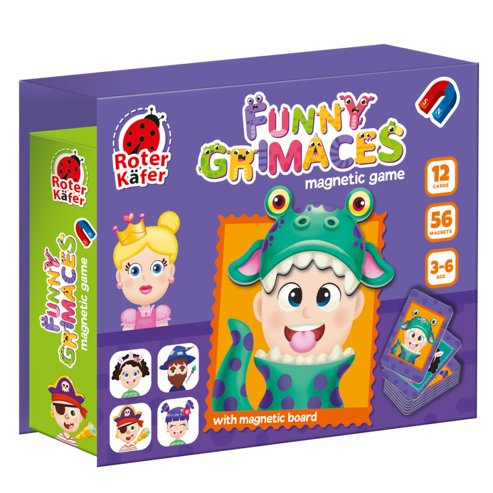 Фото, Видеообзоры гра настільна roter käfer магнітна. веселі гримаси. rk2030-07
