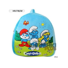 Рюкзак мягк. КІ Смурфики V91778/30 (24шт) в пак. 30 см