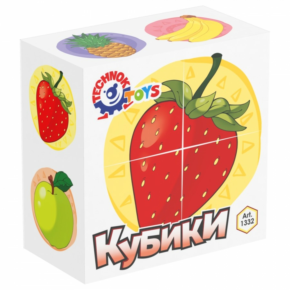 Фото, Відеоогляди іграшка кубики "фрукти технок", арт.1332