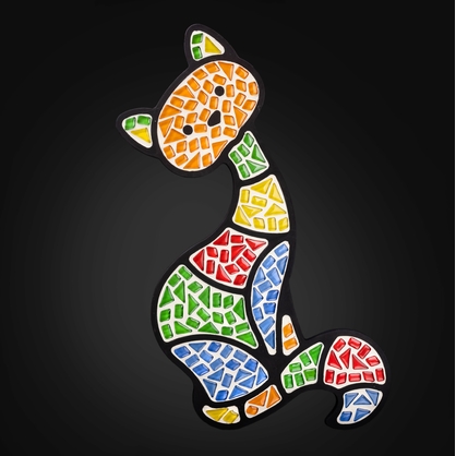 Фото, Видеообзоры набір для творчості скляна мозаїка «кіт» mosaaro ma3002