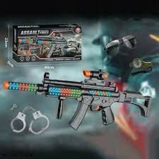 Автомат JL666-18 (72/2) звук, підсвічування, опт приціл, окуляри, наручники, в кор Автомат JL666-18 (72/2) звук, підсвічування, опт приціл, окуляри, наручники, в кор