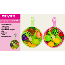 Продукти 2332/2333 (96шт) на липучках  сковородка 29*20*5см