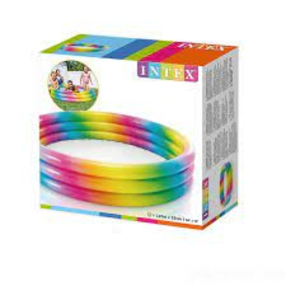 Басейн 58439 Геометрія/Райдужне омбре 147*33см