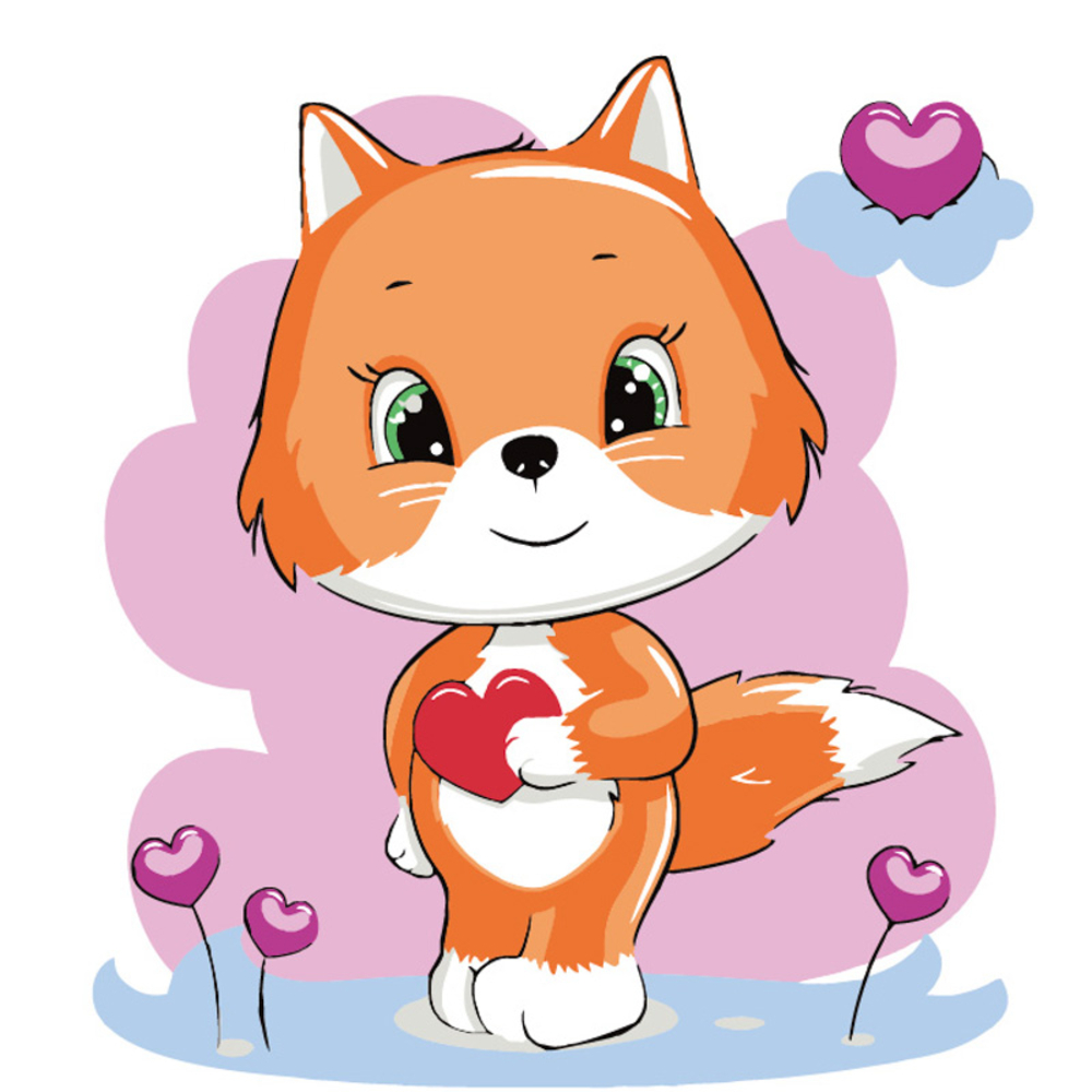 Фото, Відеоогляди картина за номерами strateg лисенятко розміром 20х20 см (hh5131)