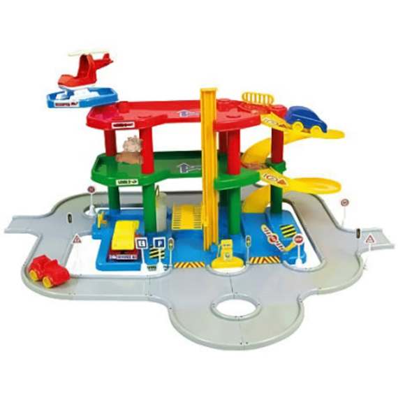 Гараж 5718 (6шт) 3 поверхи, вертолітний майданчик, довжина доріг 3,2 м, в коробці, 42-25,5-28,5 см