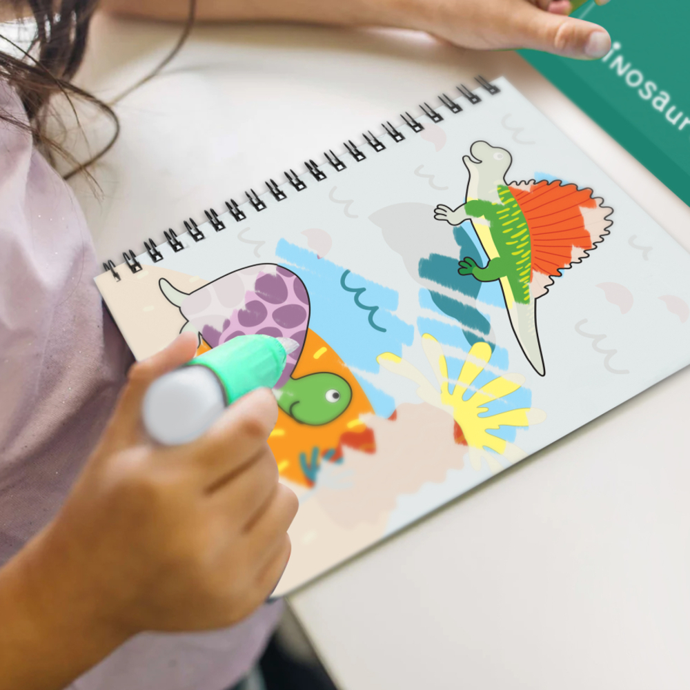 Фото, Видеообзоры набір водних розмальовок dodo динозаври