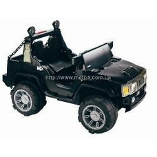 Машина A 26-2 (1шт) 2 мотора 30W, аккум 12V/10A, 6км/ч, 3-8лет, 26кг, черная, 137-81-84см