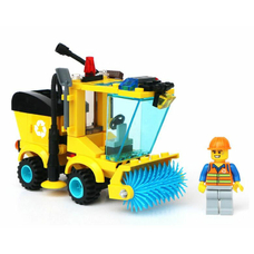 Конструктор BRICK 1101 (70шт) мусороуборочная машина, 102 детали, в кор-ке, 22-14-4,5см