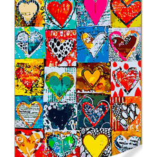 Картина за номерами Strateg Різноманітна любов на кольоровому фоні розміром 40х50 (GS1591)