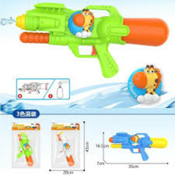 Водний пістолет 222-24В (120/2) 3 види, з накачкою, в пакеті