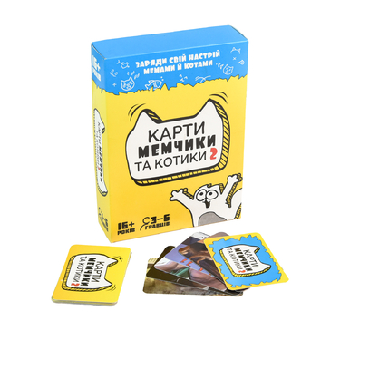 Фото, Видеообзоры настільна гра strateg карти мемчики та котики 2 розважальна українською мовою (30735)