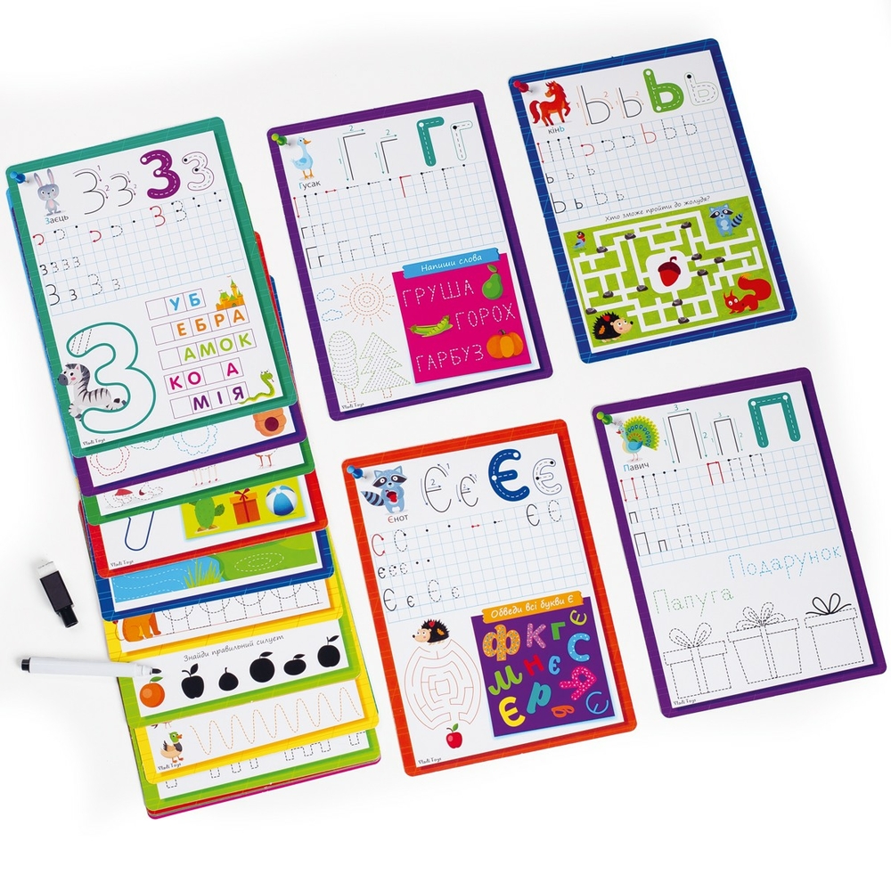 Фото, Відеоогляди гра настільна «готуємось до школи: абетка» vt5010-21