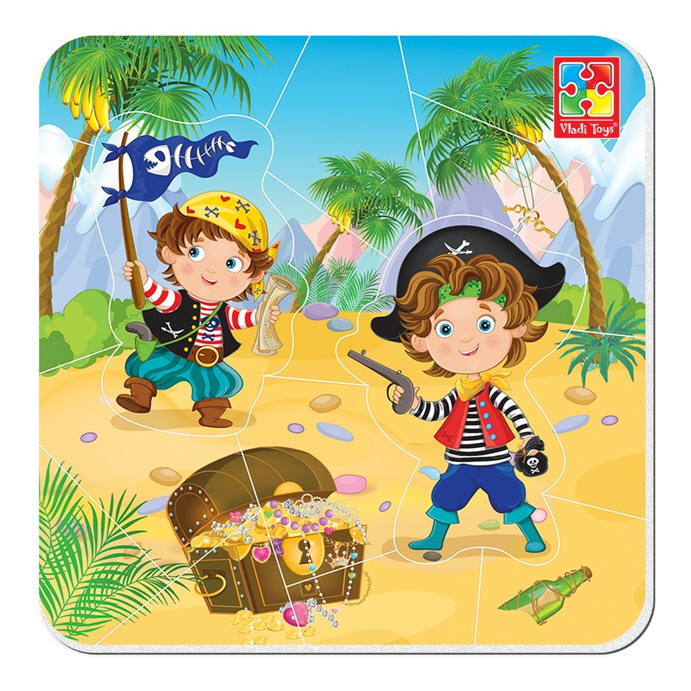 Фото, Відеоогляди гра розвиваюча vladi toys м'які магнітні пазли малюк зможе "пірати" vt3204-20