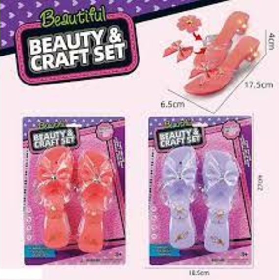 Туфлі 55998-57А (192/2) 2 кольори, світло, знімний декор, на листі