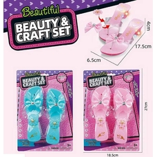 Туфлі 55998-56А (192/2) 2 кольори, світло, знімний декор, на листі Туфлі 55998-56А (192/2) 2 кольори, світло, знімний декор, на листі