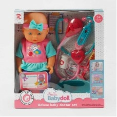 Пупс 6815 (24)п'є з пляшечки, ходить в туалет, медичне приладдя, 30см, у коробці