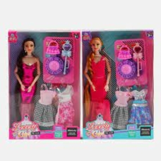 Лялька АА1671 (96/2) 4 види, висота 23 см аксесуари, знімний одяг та взуття, в коробці