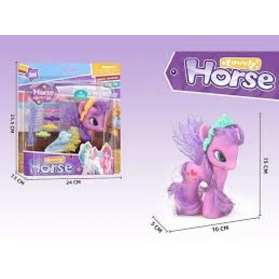 Поні 63811 А (72/2) 15см, аксесуари, скриня, корона, 5 заколок, щітка, знімний одяг,  в коробці