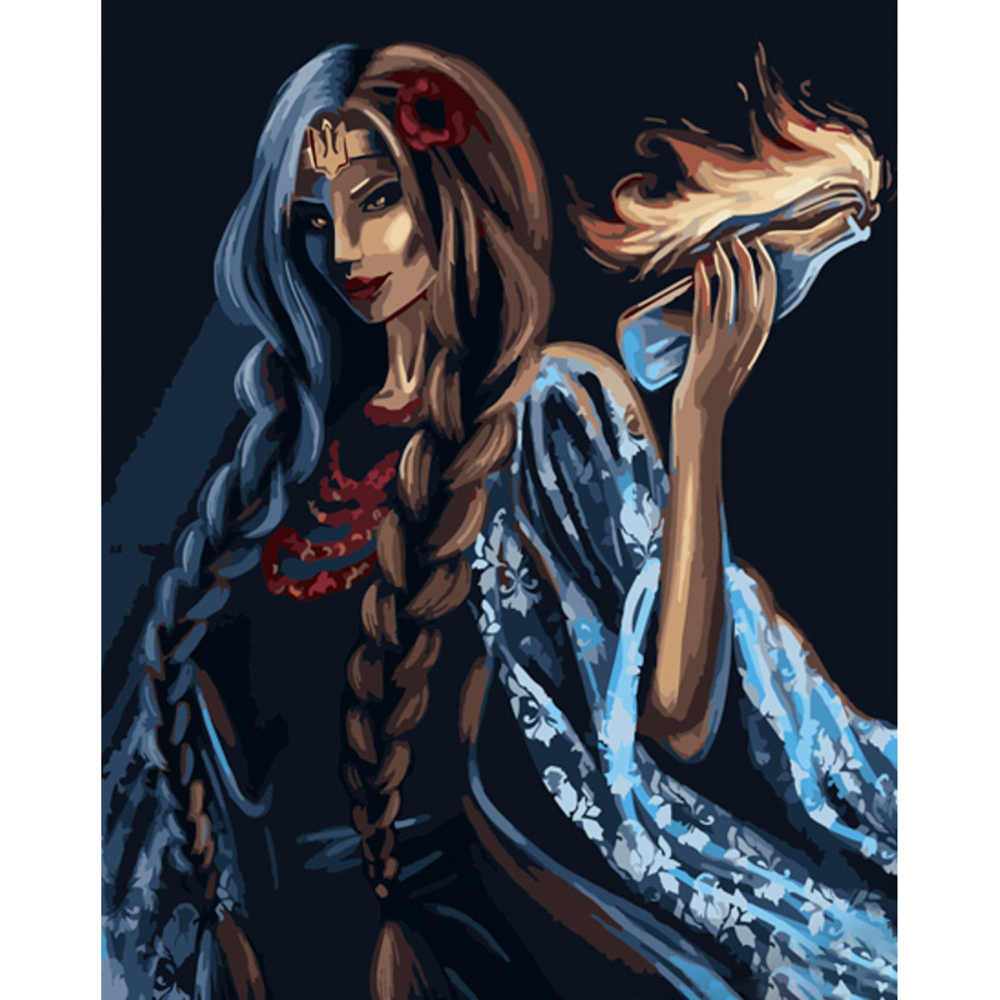 Фото, Відеоогляди картина за номерами strateg преміум українське фентезі з лаком розміром 40х50 см (gs843)