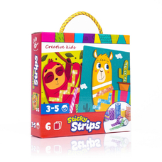 Набір для творчості з декоративним скотчем «Sticky strips. Лама» Vladi Toys VT4433-04