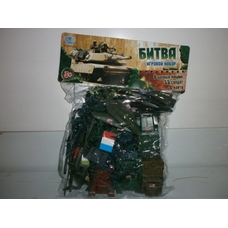 Комбат M 0274 U / R (96шт) карта, 8 БТР, 55 солдатів, міст, прапори 6шт, в кульку, 25-35см