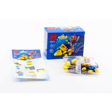 Конструктор BRICK 1211 (320шт) подводный катер, 29 дет, в кор-ке, 9,5-7-4,5см