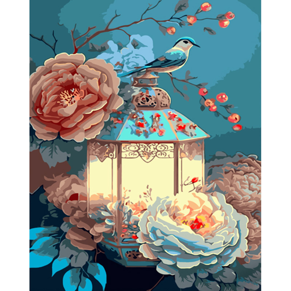 Фото, Відеоогляди картина за номерами strateg преміум вінтажний ліхтар розміром 40х50 см (gs1045)