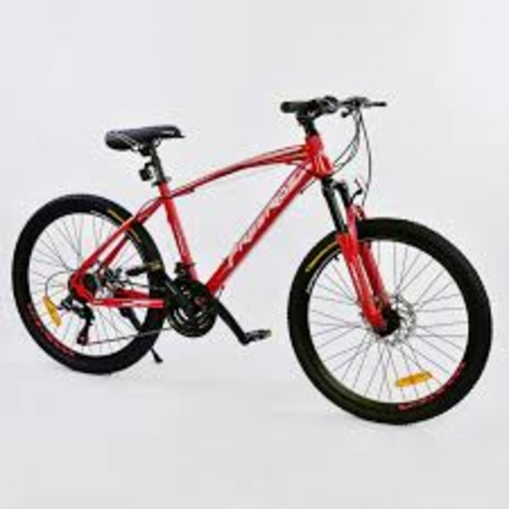 Велосипед спорт,CORSO STRANGE 24.дюйма JYT 004-8941 WHITE рама алюм,13, 21 швидк,,зібр,75