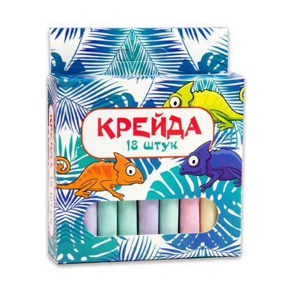 Фото, Видеообзоры крейда strateg маленька кругла різнокольорова - 18 штук (50107)