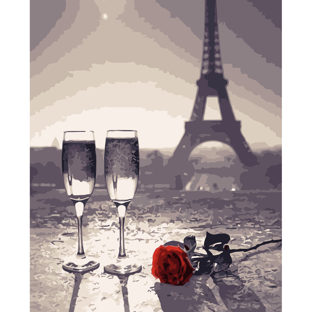 Фото, Відеоогляди картина за номерами strateg преміум романтика з лаком розміром 40х50 см va-3191