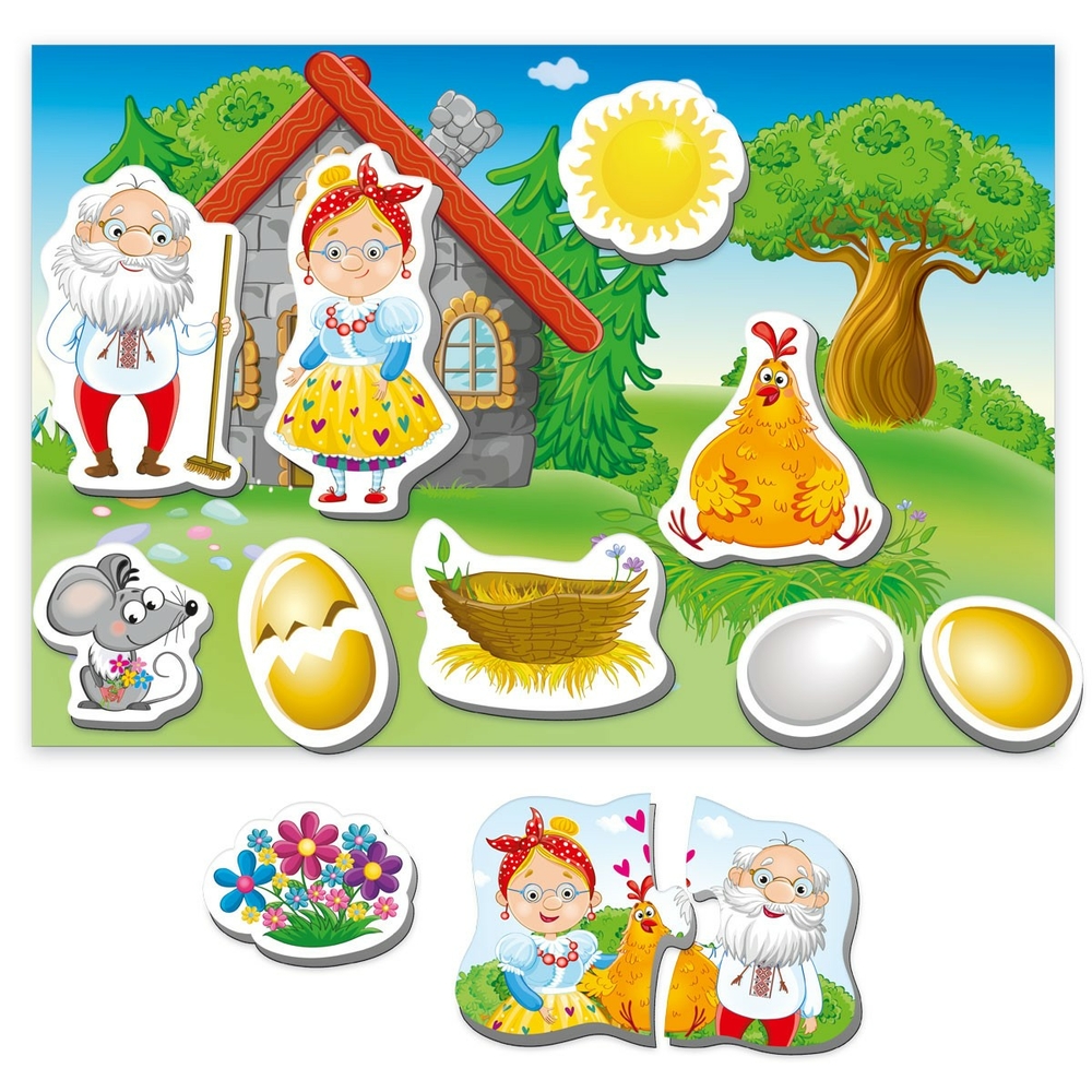 Фото, Відеоогляди гра настільна vladi toys магнітний театр академія розвитку "курочка ряба" vt3206-31