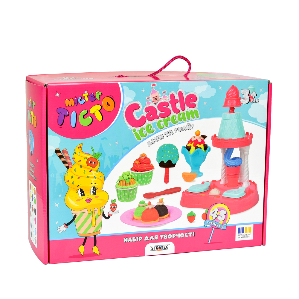 Фото, Видеообзоры набір для творчості містер тісто castle ice-cream strateg українською мовою (41030)