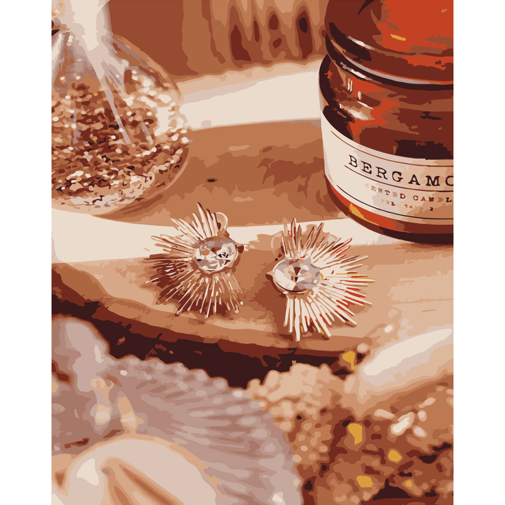 Фото, Відеоогляди картина за номерами strateg преміум натюрморт зі свічкою розміром 40х50 см (dy080)