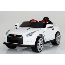 Електромобіль T-797 Nissan GT-R WHITE легковая на р.у. 12V7AH мотор 2*35W с MP3 121*61*36 ш.к. /1/