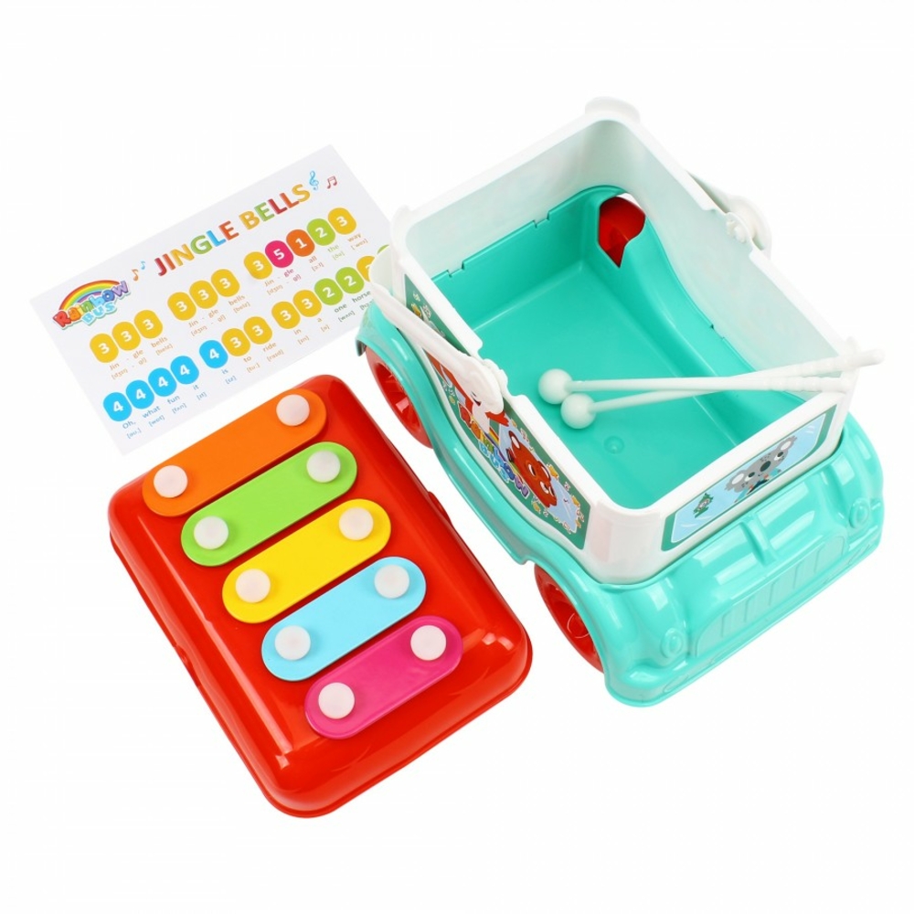 Фото, Видеообзоры іграшка «автобус-ксилофон технок», арт.9857