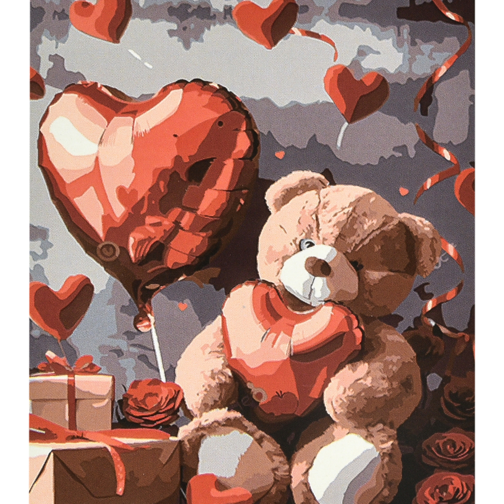 Фото, Видеообзоры картина за номерами strateg преміум подарунок любові з лаком та рівнем розміром 40х50 см (va-4664)