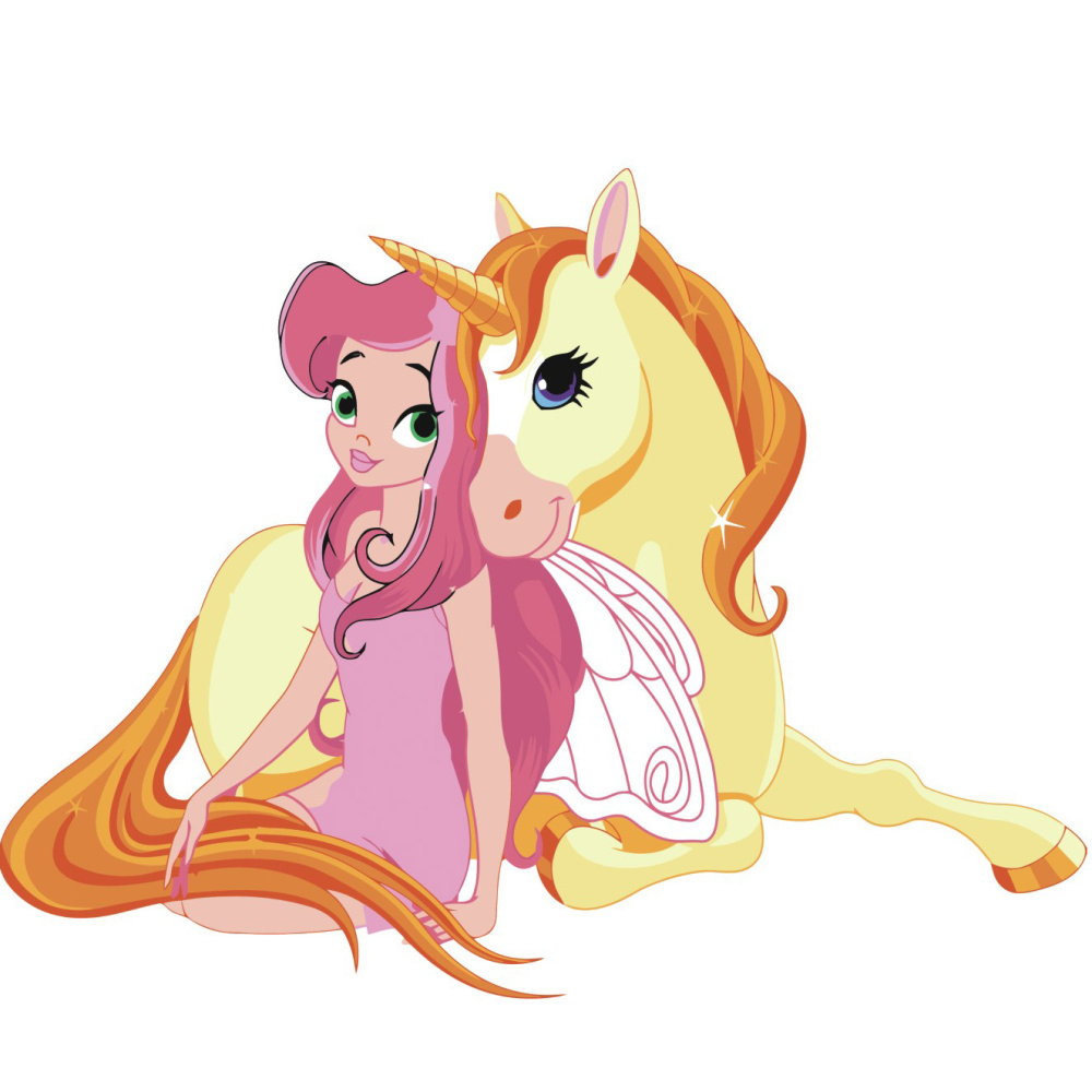 Фото, Відеоогляди картина за номерами strateg преміум дівчинка з єдинорогом з лаком розміром 30х30 см es104