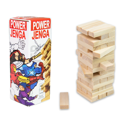 Фото, Відеоогляди настільна гра strateg power jenga джанга 48 брусків (30275)