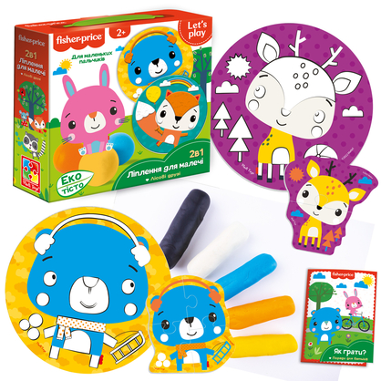 Фото, Видеообзоры набір для творчості з екотістом fisher price «лісові друзі» vt4502-04
