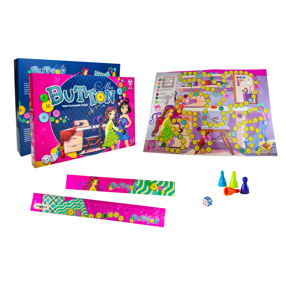 Фото, Видеообзоры настільна гра strateg miss button маршрутна російською мовою (30355)