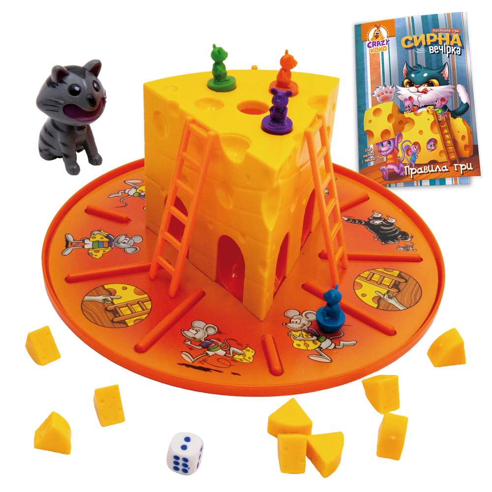 Фото, Відеоогляди гра настільна vladi toys розважальна. сирна вечірка vt8055-38