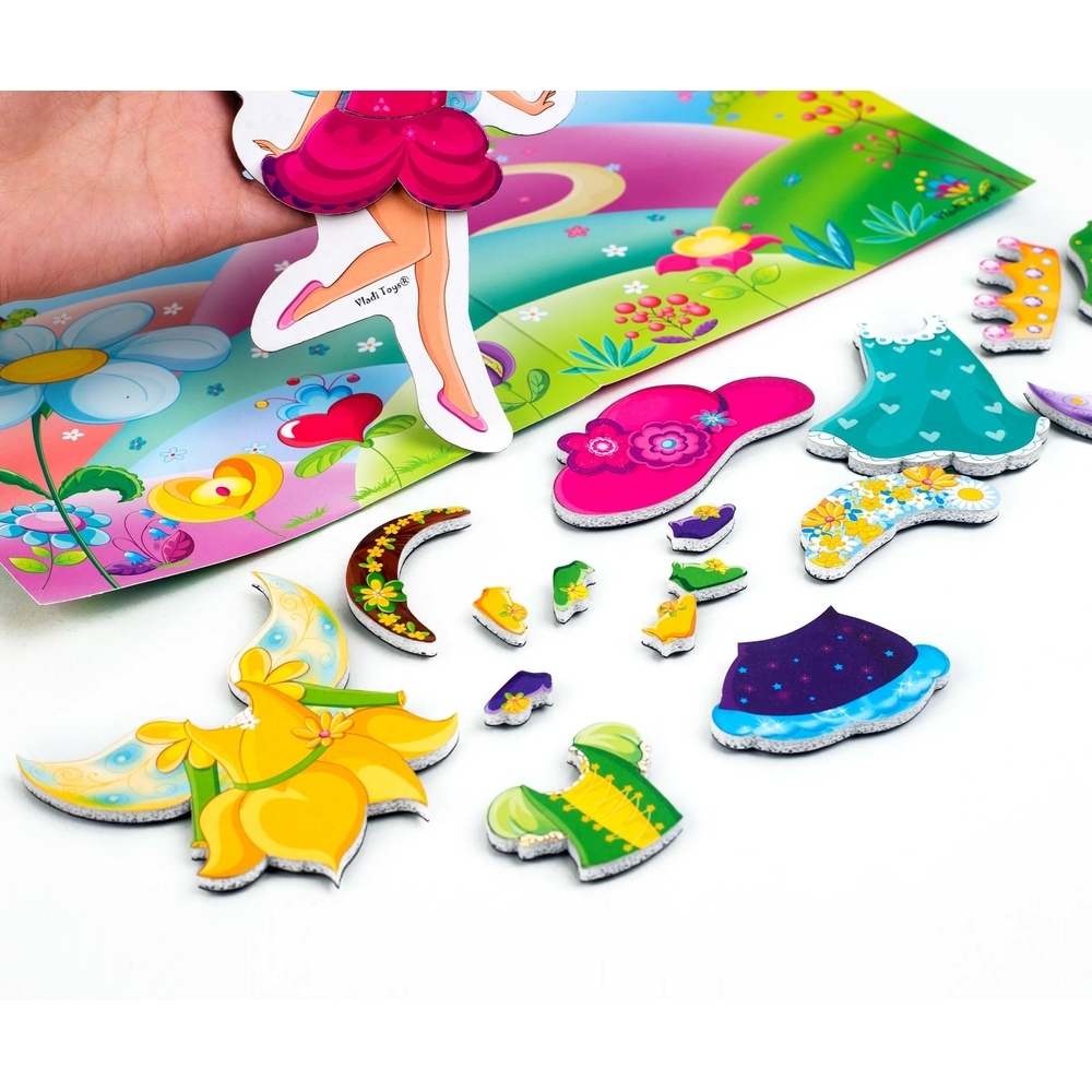 Фото, Видеообзоры гра магнітна одягалка «фея» в папці vladi toys vt3204-28