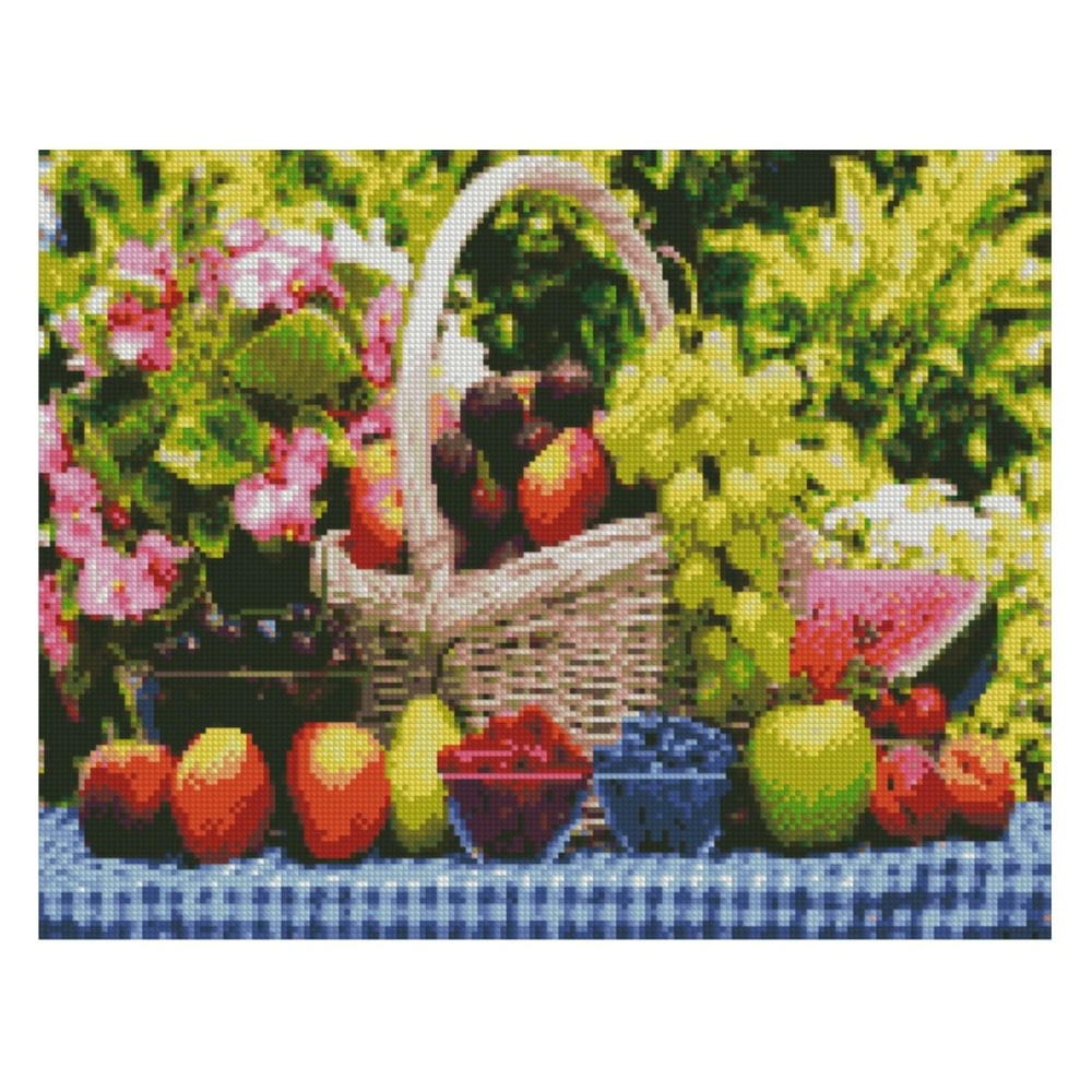 Фото, Відеоогляди алмазна мозаїка strateg преміум фруктовий натюрморт 40х50 см fa40144