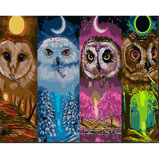 Картина за номерами Strateg Охоронці ключів на кольоровому фоні розміром 40х50 (GS1610)