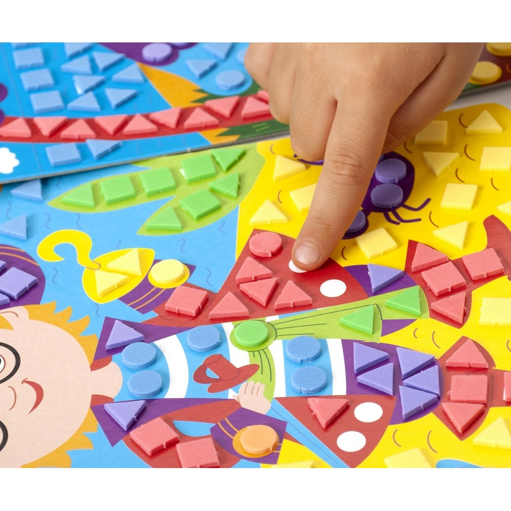 Фото, Видеообзоры набір для творчості м'яка мозаїка «пірат» vladi toys vt4511-04