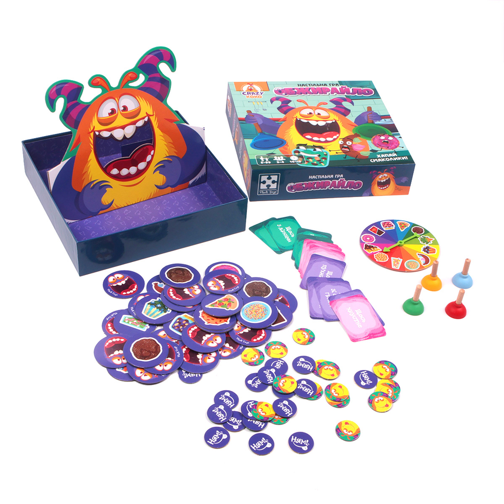 Фото, Відеоогляди гра настільна vladi toys розважальна. обжирайло.vt8055-41