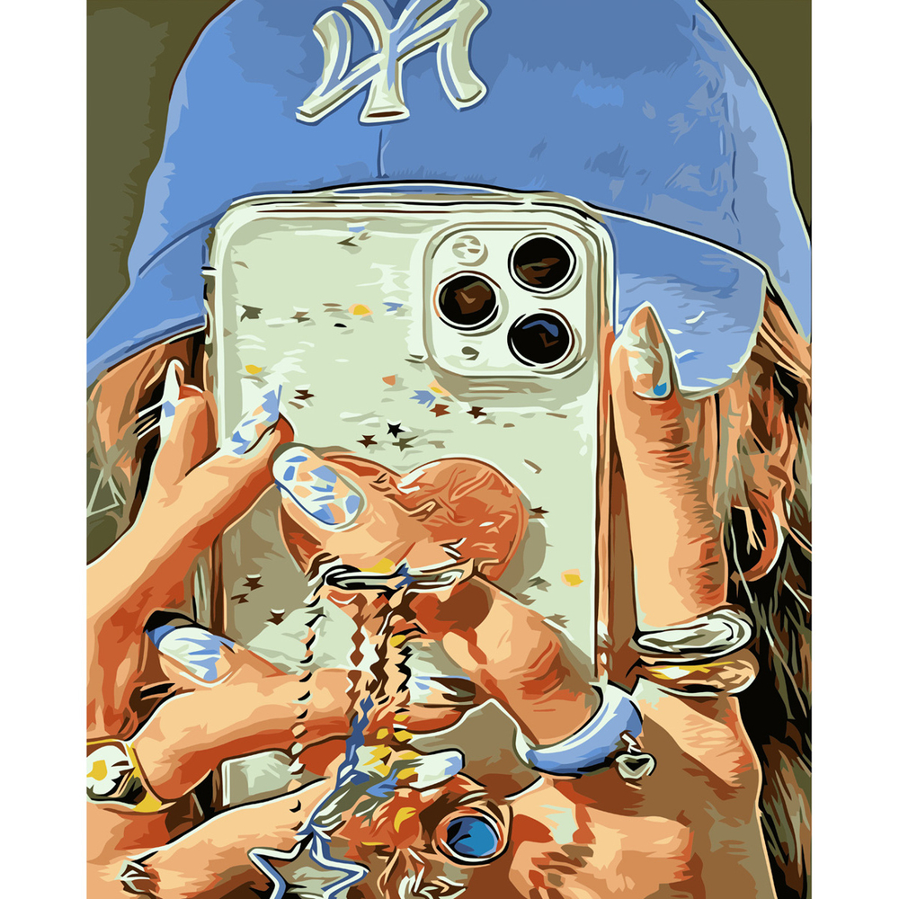 Фото, Відеоогляди картина за номерами strateg преміум селфі стилю 2 з лаком розміром 40х50 см va-3646