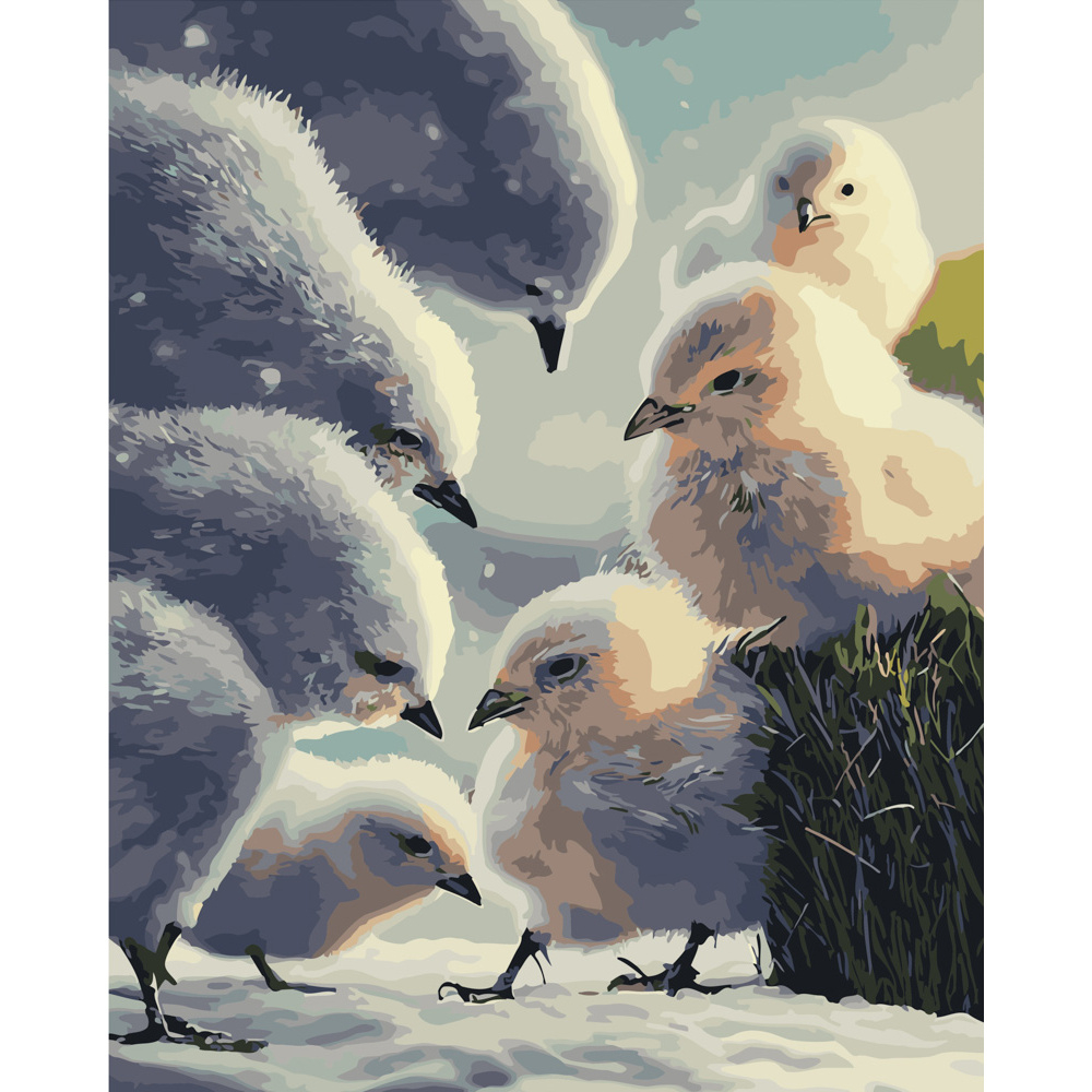 Фото, Відеоогляди картина за номерами strateg преміум пернаті друзі розміром 40х50 см (gs253)