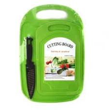 Дошка №8991(№А-637) Cutting board кухон. пл. в наб. 2дошки+1ніж(32*21*0,5см))3кол.(48)